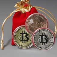 602010Readystock bitcoin Commemorative Coin Number Currency Virtual Coin bitcoin Gold Coin Gift Comm