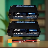 D4843962SB // DXF 2S Shorty LiPo Battery 7.6V 140C 4800mAh 5mm Bullet Hard Case