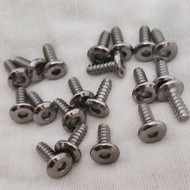 20pcs Flat type Stainless Body Bolts  fits to most automatic Yamaha Scooters 5x15