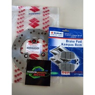 Rear Disc Plate Plus Dispad Suzuki Shogun 125 New