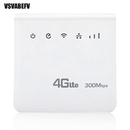 CPE800 300Mbps 4G Router LTE CPE Router Mobile WiFi Wireless Indoor 2.4GHz WFi Hotspot With Lan Port SIM  Slot VSVABEFV