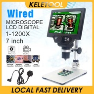 G1200 Digital Microscope 1200X12MP Microscope for Adults Soldering Metal Stand8 LED Lights Magnifica
