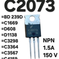 C2073 Npn Transistor 1.5A 150V Equation for C 2073A = Bd 239D = C1669 = D608 = D1138 = C3298 = C3364