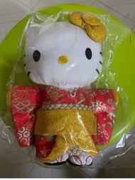 Hello Kitty 和服公仔 日本限定 金繡線