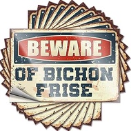 Car Decals Beware of Bichon Frise Funny Sticker 10 Pcs Car Sticker Pack Car Stickers (Size : 8X12CM)