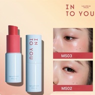 INTO YOU,, INTO YOU Gincu & Pemerah Pipi Berbentuk Stik Serbaa, Berkilat, Melembapkan, Tahan Lama