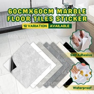 60x60CM PVC Marble Tiles Self-Adhesive Vinyl Floor Sticker Mozek Lantai Lantai Pelekat 地板贴