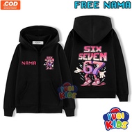 67 Steal A Brainrot Children's Zip-Up Hoodie/67 Jacket Free Name
