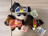 (一套3隻)日本SK Japan 「Thoroughbred Collection」日本賽馬系列馬服絨毛玩偶