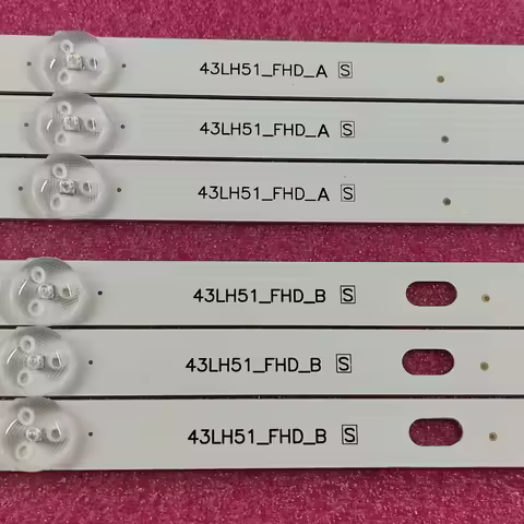 LED Backlight Strips For 43LH595V 43LJ5100 43LJ510T LED Bars Band Rulers 43LH51_FHD_A S WICOP_FHD SS