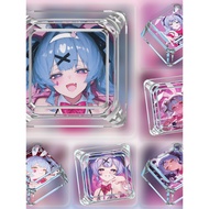 keycaps Hatsune Rabbit Hole Keycap Single Cartoon Cute Cross Axis Customized Hot Swap Mechanical Key