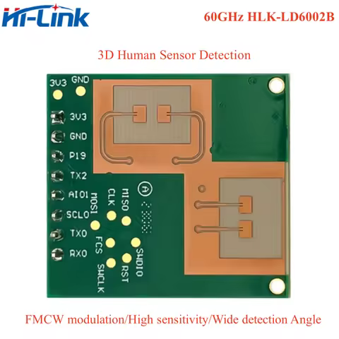 New 60GHz HLK-LD6002B FMCW millimeter wave radar module 3D human body sensing motion Status sensor G