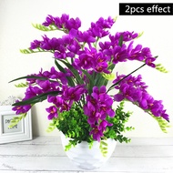 JH Market Artificial Freesia Flower with 9 Branches for Home Living Room Decor