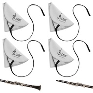 Clarinet Cleaning Kit - 4Pcs Clarinet Swab Clarinet Cleaning Cloth for Piccolo Flute Saxophone and O