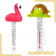[Sunnimix2]  Pool Thermometer -10 C to 50C/10F to 120F Cute Portable Cartoon  Temperature Gauge for 