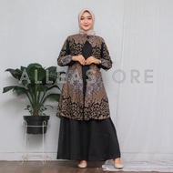 Alleastore03 Gamis Batik Modern Motif Kuncoro 01 Dress Modern Premium Dress Muslim Gamis Batik Kombinasi Terbaru