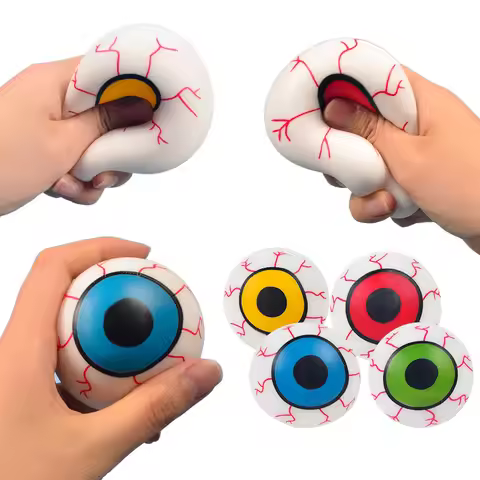 Eye Stress Ball Slow Rebound Fidgeting Adult Kids Toys Stress Relief Stress Resistant Ball Squeeze G
