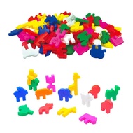 USL Circus Animal Family Cognitive Toys for Children Kindergarten Early Education Building Blocks Mo