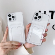 Photo Card Slot Clear Case For Vivo V70 Elite FE V60 V50 V40 Pro V30 V29 Lite V29E Y31D Y05 Y11D Y11