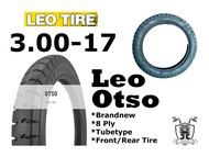 300-17/3.00-17 LEO OTSO 8 PLY TUBETYPE (LEO TIRE BRAND)