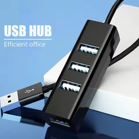 USB 2.0 Hub USB Hub 2.0 Multi USB Splitter Hub Use Power Adapter 4 Port Multiple Expander Mini USB 2