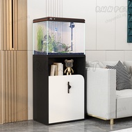 RUNPET Fish Tank Ultra Clear Aquarium Cabinet Landscaping Small Fish Tank Set With Cabinet And Filte