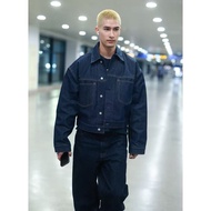 Acne Studios Pointed Collar Dropped Shoulder Denim Jacket