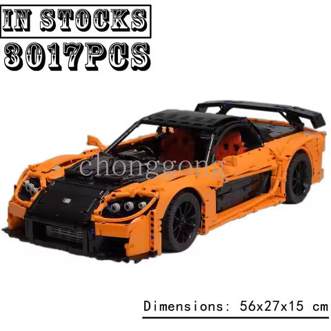 NEW Model MOC-57488 Building Blocks Bricks RX-7 -Veilside Fortune Sports Car Assembly Children's Edu