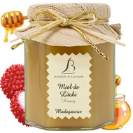 Lychee Honey from Madagascar 250g: 100% Pure, EU Eco-Cert Organic,Hand-Harvested, Bee and Environmen