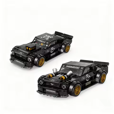 344pcs MOC City Champions 77262-1 – Transformation To Ken Block’s ’65 Fordes Mustangs Hoonicorn V2 M