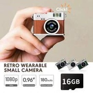 8GB/16GB/32GB Digital Mini Camera, Small -Style Camera, Hidden Shooting, Retro Wearable Mini Camera: