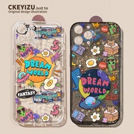 Suitable for Apple 15promax Phone Case 16plus Alien iPhone17pro Transparent 13 Silicone 12mini Fun 1
