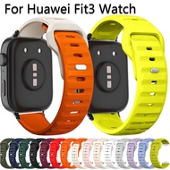 Comfort Silicone Strap compatible For Huawei Watch Fit 3 Sports Watchband Bracelet For Huawei Fit 3 