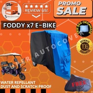 FODDY X7 E-BIKE WITH BACK PASSENGER SEAT HIGH QUALITY COVER WATER REPELLANT AND DUST PROOF BUILT IN BAG