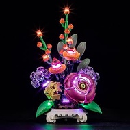 MENZAVA LED Light Set Compatible with Lego Mixed Flowerpot Botanical Collection 40762 Building Block