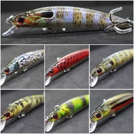 wLure 9cm 7g Plastic beads to Make Crisp Sound Lifelike Patterns Floating Minnow Cutting Blade Fishi