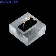 BACK2LIFEM Rings Display Stand Frosted High End Clear High Quality Single Double Rings Holder