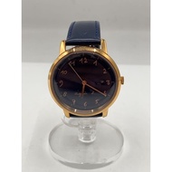 Agnes b. others quartz wrist watch analogues leather BLU Direct from Japan Secondhand