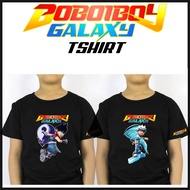 Boboiboy Galaxy Fang dan Taufan Kids Tshirt Black