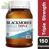 [Expiry: 09/2025] Blackmores Omega Triple Super Strength Fish Oil 150 Capsules