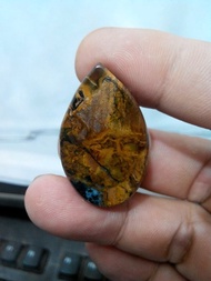 RNS Batu Bacan Coklat Bergambar Wajah Asli N04