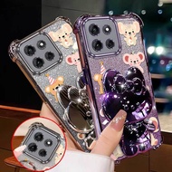Chic for Moto G56/G52/G54/G54 EUR Edition/G54Power 3pcs( Cute Elephants Phone Case+Lanyard+Stand) Ph