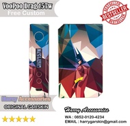 Original Garskin Mod Vape VooPoo Drag 157W Free Custom Gambar - Batman