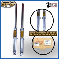 ◲ ∩ ✼ SPD FRONT SHOCK SET TC150 RUSI 150 SILVER (7937)