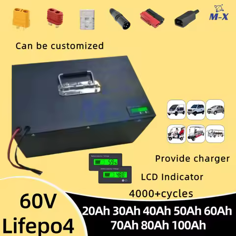 A+ 60V 60ah 50ah 80ah 100ah 20ah 30ah 40ah 70ah Lithium Lifepo4 battery for Two-wheeler Three-wheele