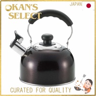 Bestco Whistling Kettle 2.4L Stainless Steel IH Compatible Black NQ-0027 Delicious,Direct from Japan