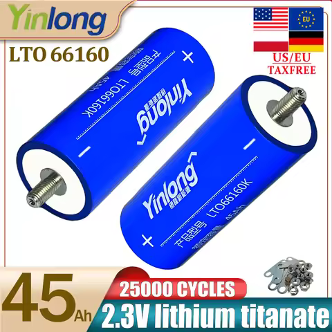 Yinlong 2.3V 45ah LTO 66160K lithium titanate battery solar speaker car power charge battery DIY 12V
