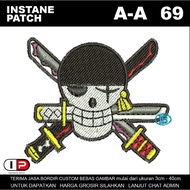 A-A69 SUPER PREMIUM EMBROIDERED PATCH EMBLEM - I PATCH
