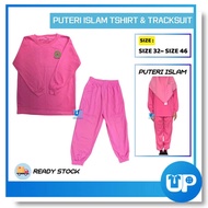 PPIM Tshirt & Tracksuit Puteri Islam Lengan Panjang Seluar Warna Pink Sekolah Kokurikulum Set Sukan 