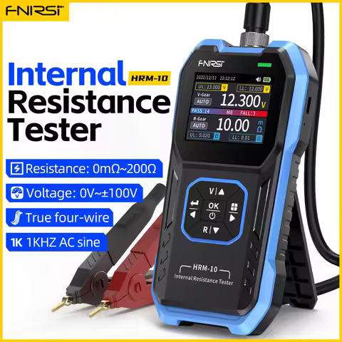 FNIRSI HRM-10 Battery Voltage Intemal Resistance Tester High-precision Trithium Lithium lron Phospha